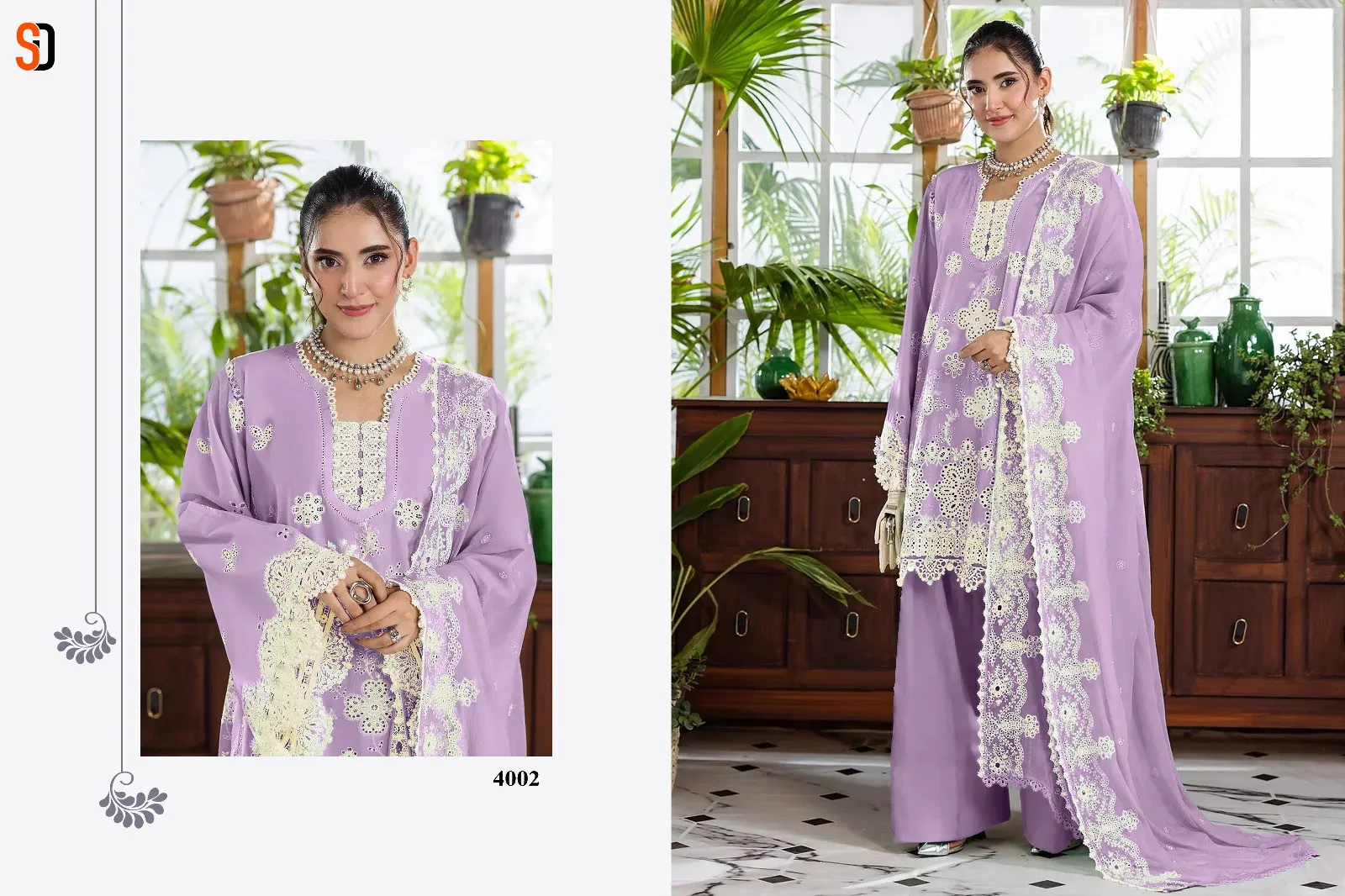 Shraddha Elaf Vol 4 Cotton Embroidered Work Pakistani Salwar Suit - Image 5