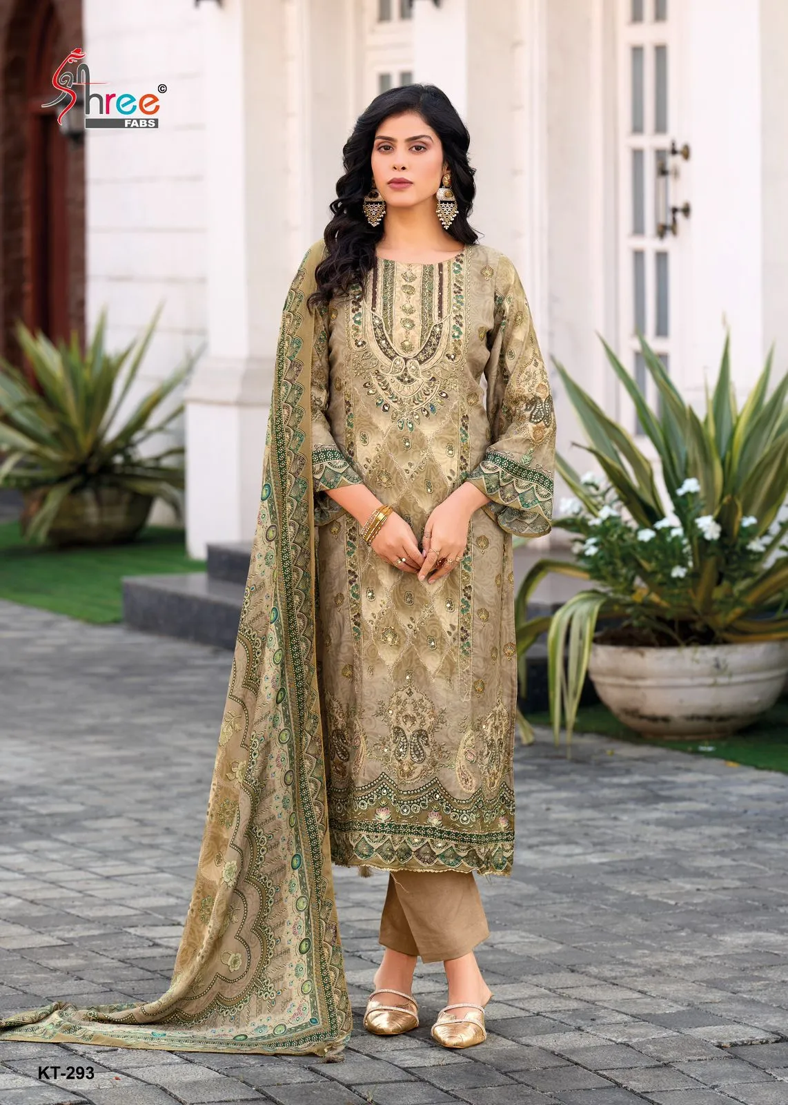Shree Kt 293 Viscose Muslin Digital Print Work Salwar Kameez Suits