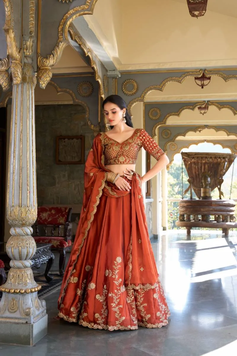 Taraa L 1427 Rangoli Silk Embroidery Worked Designer Lehenga Choli - Image 4