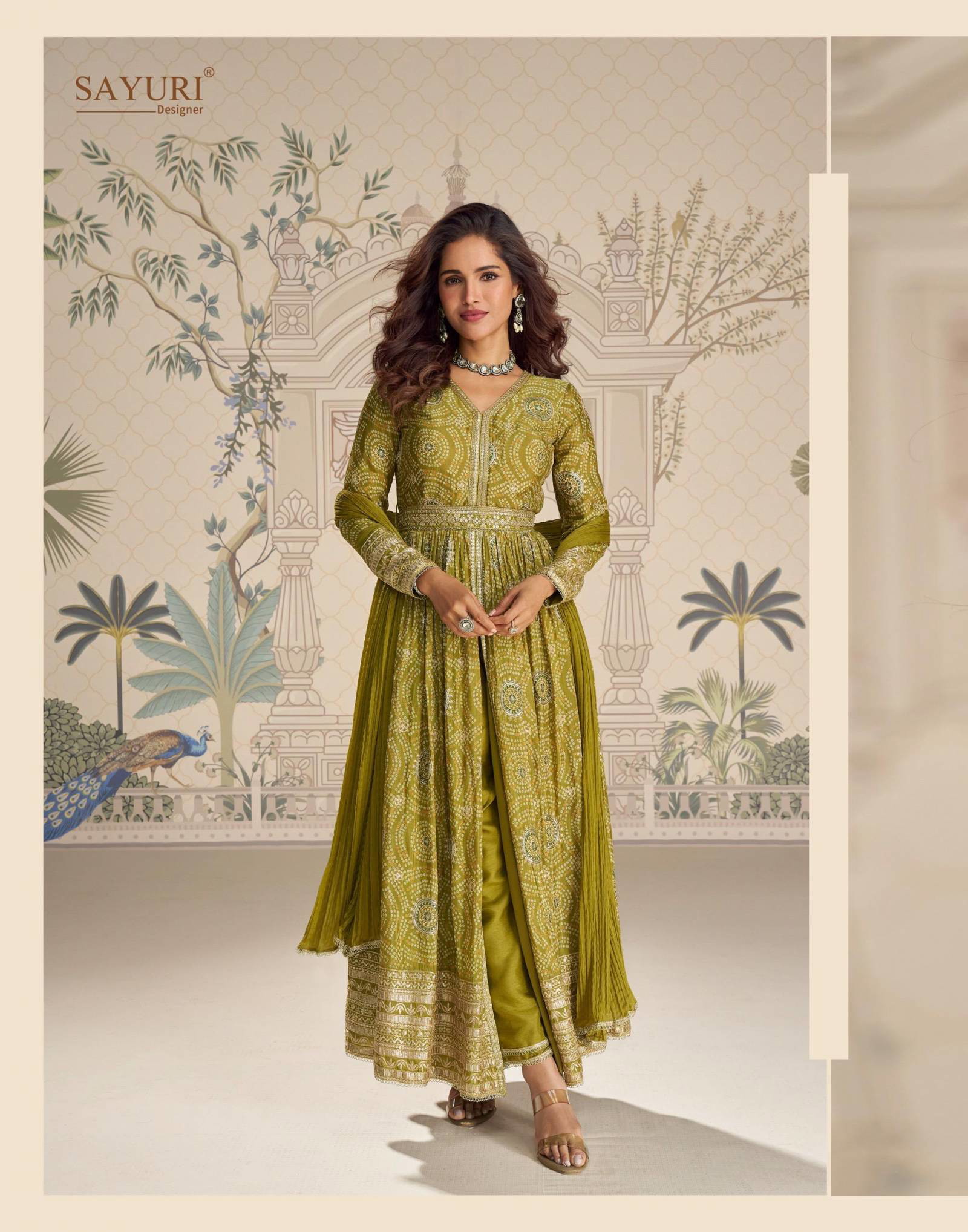 Sayuri Sakshi Premium Chinon Silk Embroidered Suit Collection