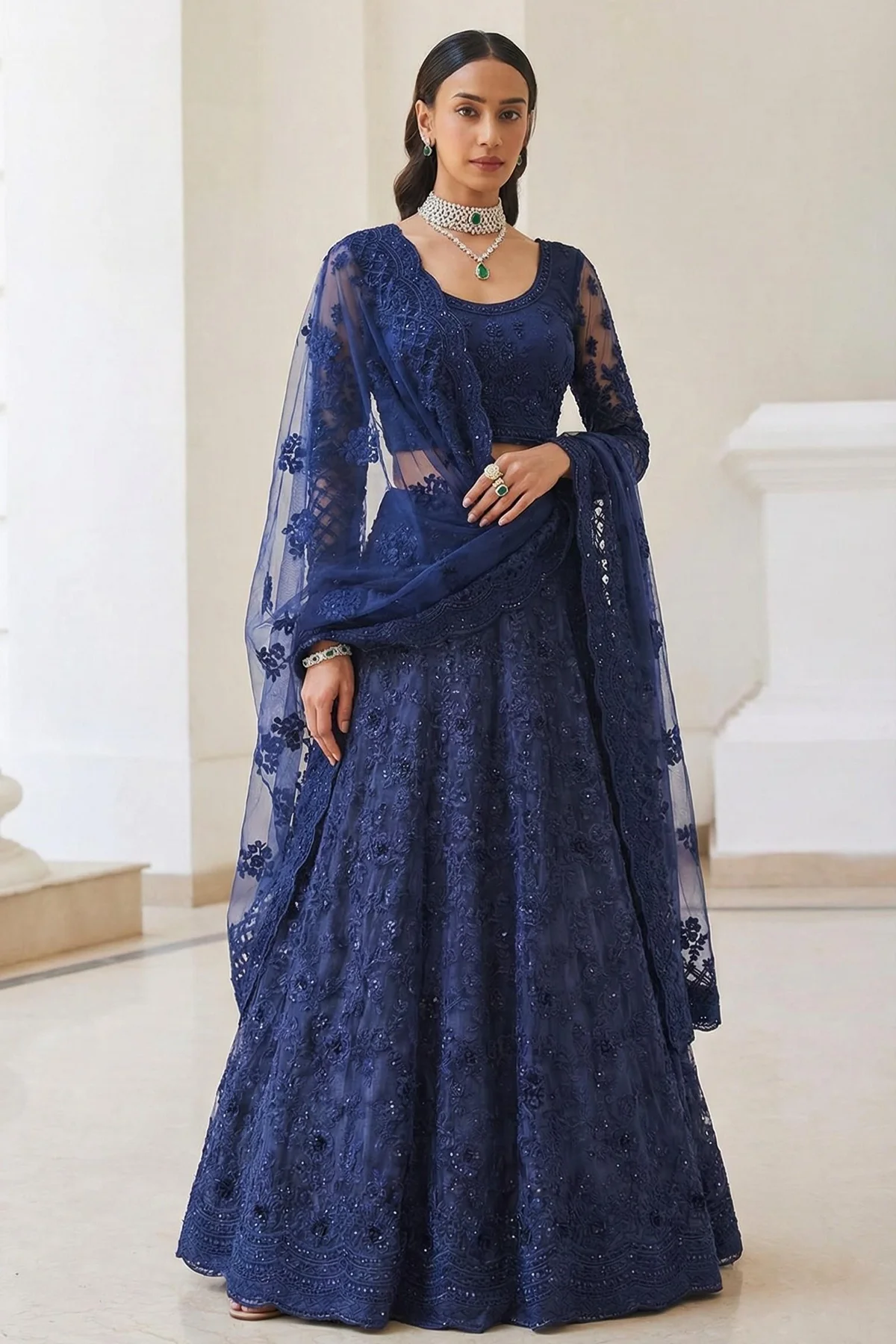 Alizeh 1083 Colours Butterfly Net Bridesmaids Lehenga Choli