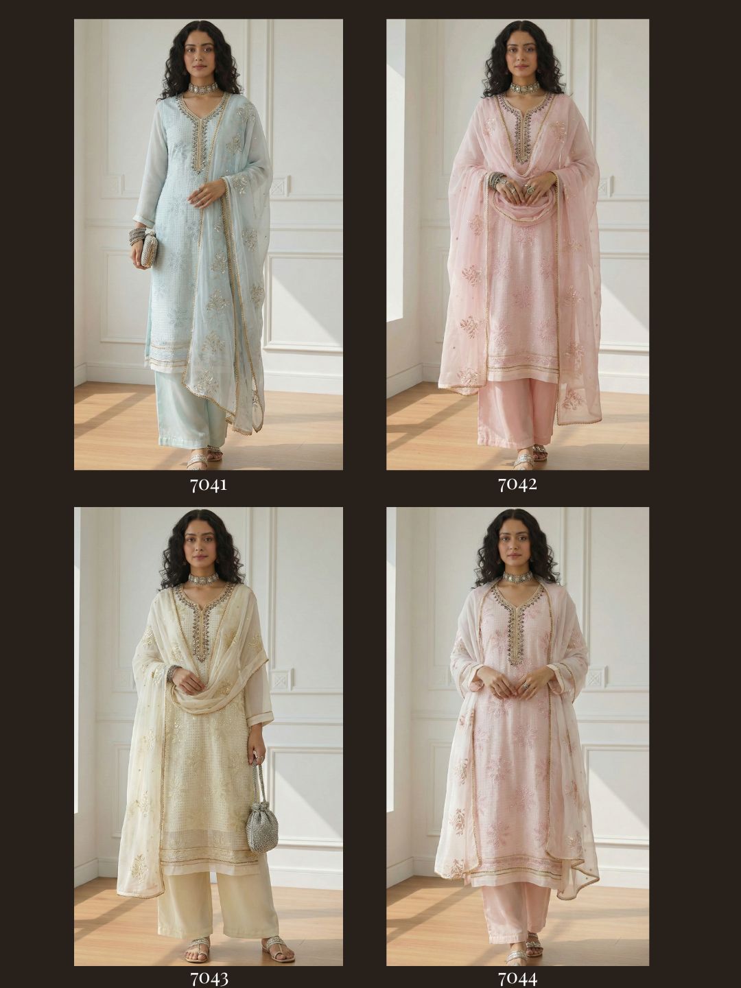 Alizeh Premium Georgette Embroidered Readymade Salwar Suit - Image 9