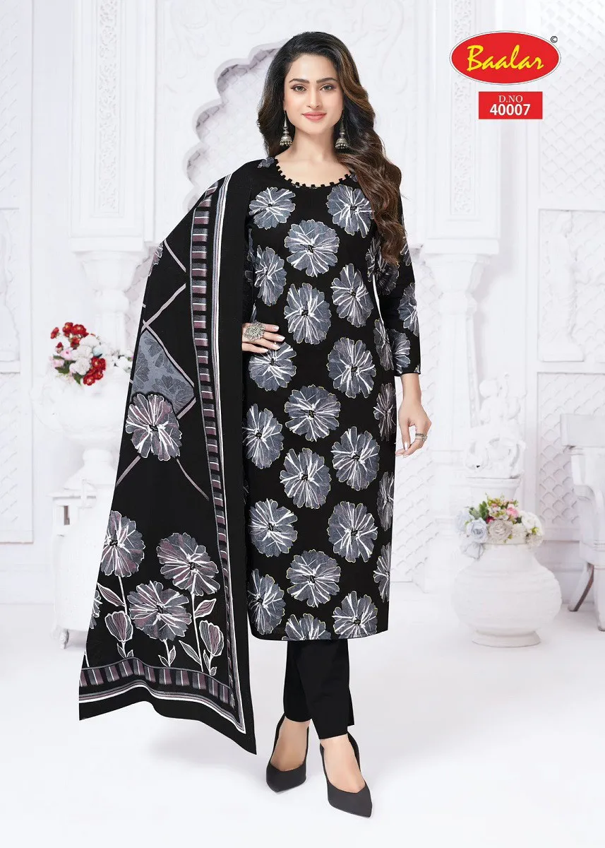 Baalar Kashmir Cotton Vol 4 Cotton Printed Dress Material Collection - Image 3