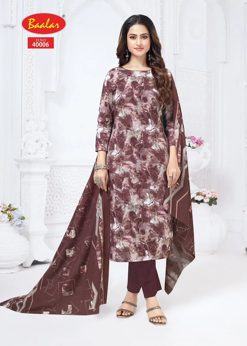 Baalar Kashmir Cotton Vol 4 Cotton Printed Dress Material Collection - Image 4