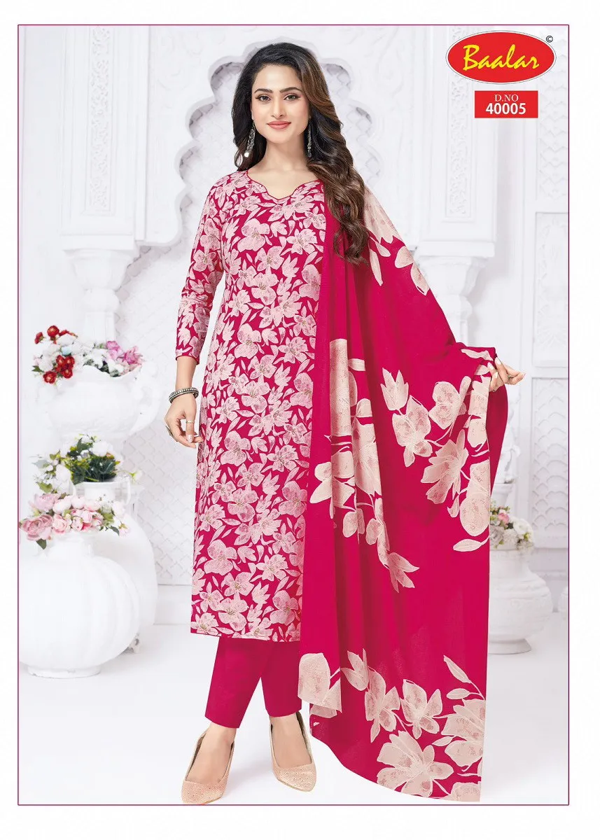 Baalar Kashmir Cotton Vol 4 Cotton Printed Dress Material Collection - Image 9