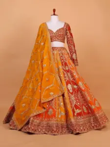 Bridesmaid  Premium Designer Boutique Yellow Lehenga Choli Collection