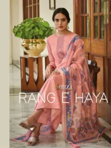 Ibiza Rang E Haya Pure Camric Cotton Digital Print  Salwar Suit