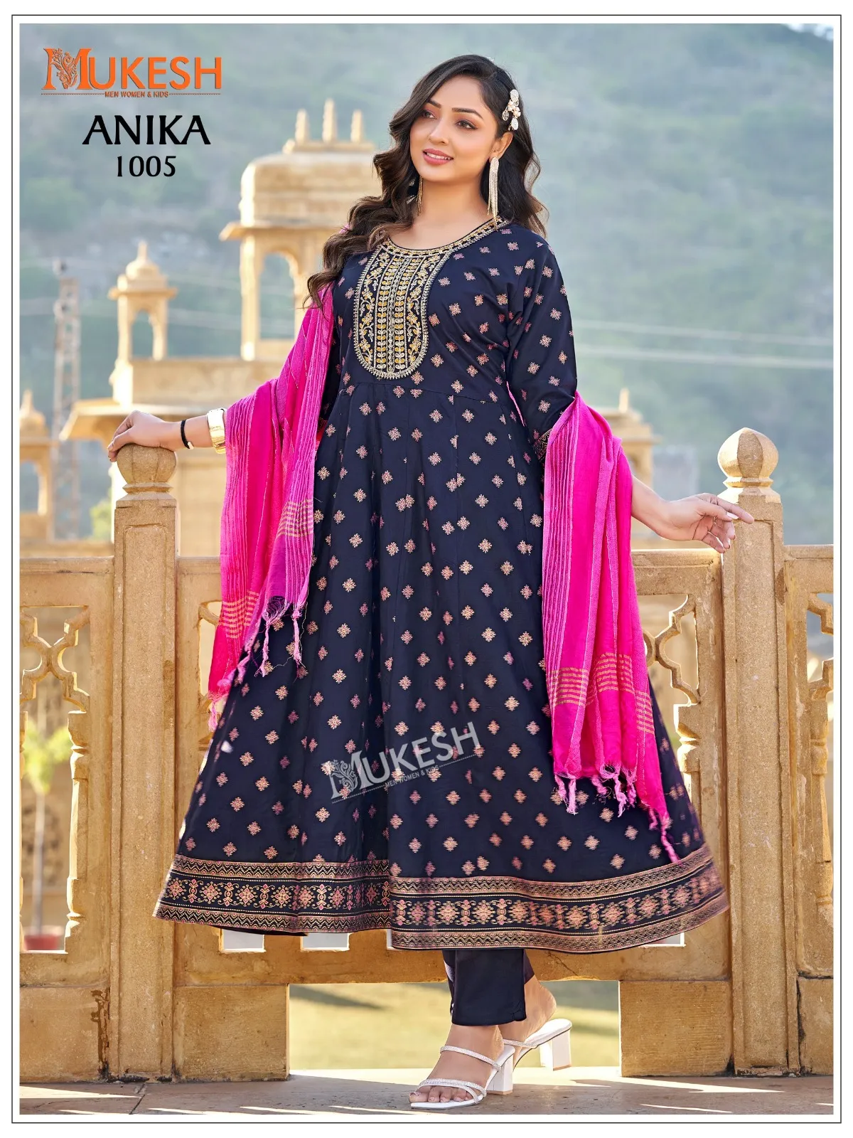 Mukesh Anika Rayon With Heavy Sequence Embroidery Worked Kurti Set