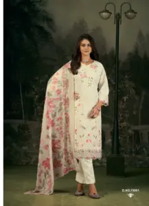 Radhika Pure Lawn Cotton Pakistani Embroidery Salwar Suit