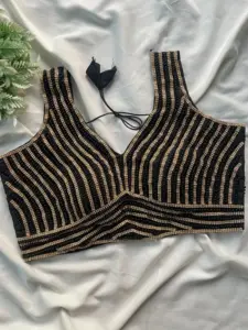 Ruh Pearl Moti Spaghetti Party Wear Stylist Blouse