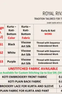 Shubhvastra Rivaaj Viscose Art Silk Mens Kurta Pant & Koti Collection - Image 10