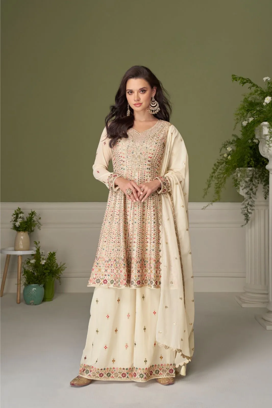 Gulkayra Glamour Georgette With Embroidery Work Salwar Kameez
