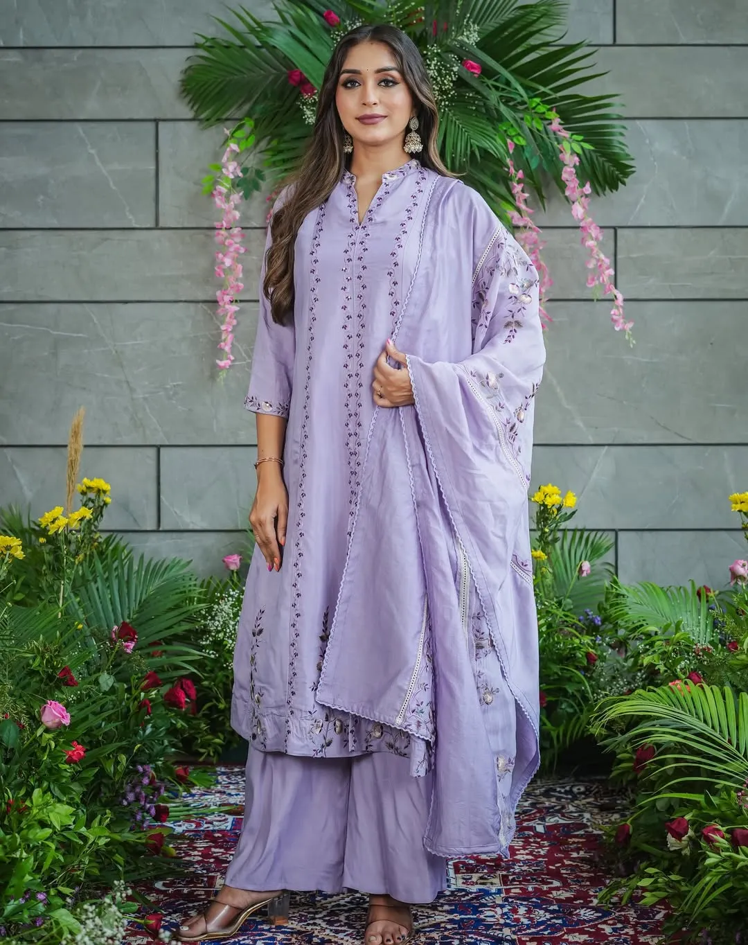 Lavanya Vol 1 Muslin Cotton Embroidered Kurti Pant And Dupatta