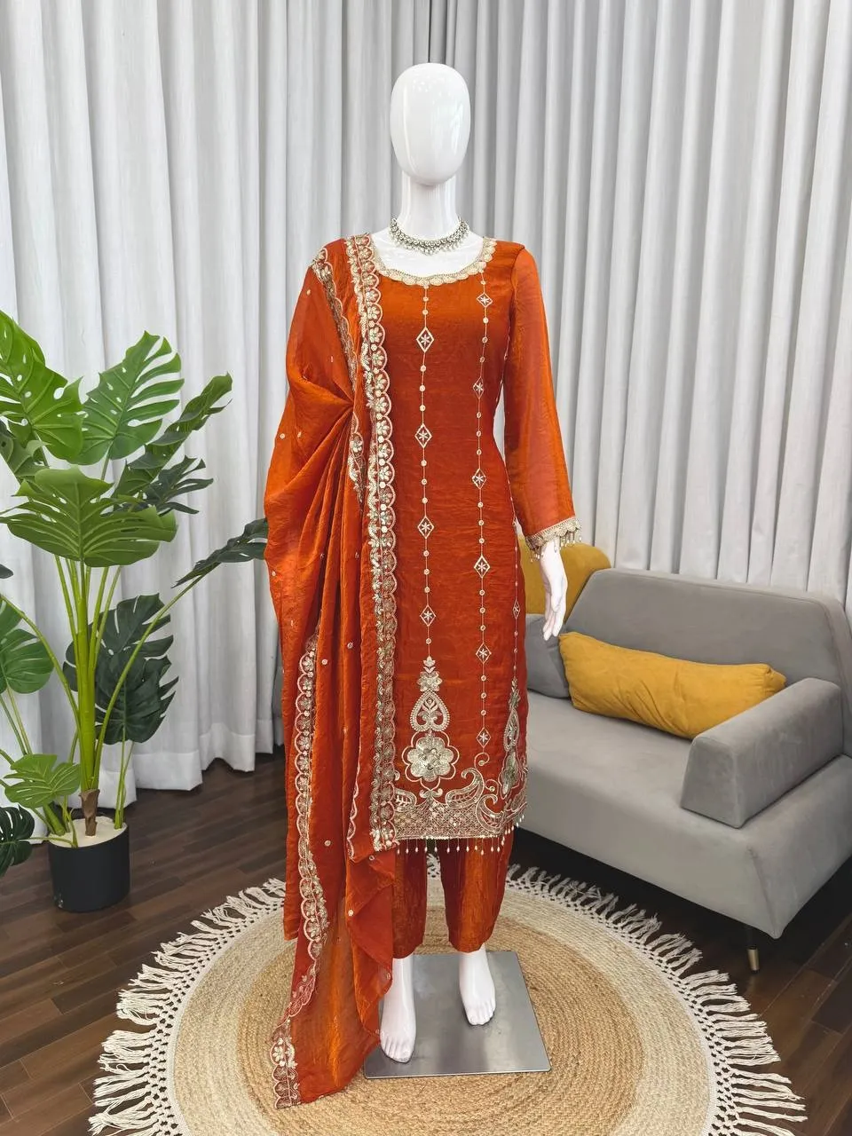 RTC 5970 Premium Beautiful Mustard Color Readymade  Salwar Suit