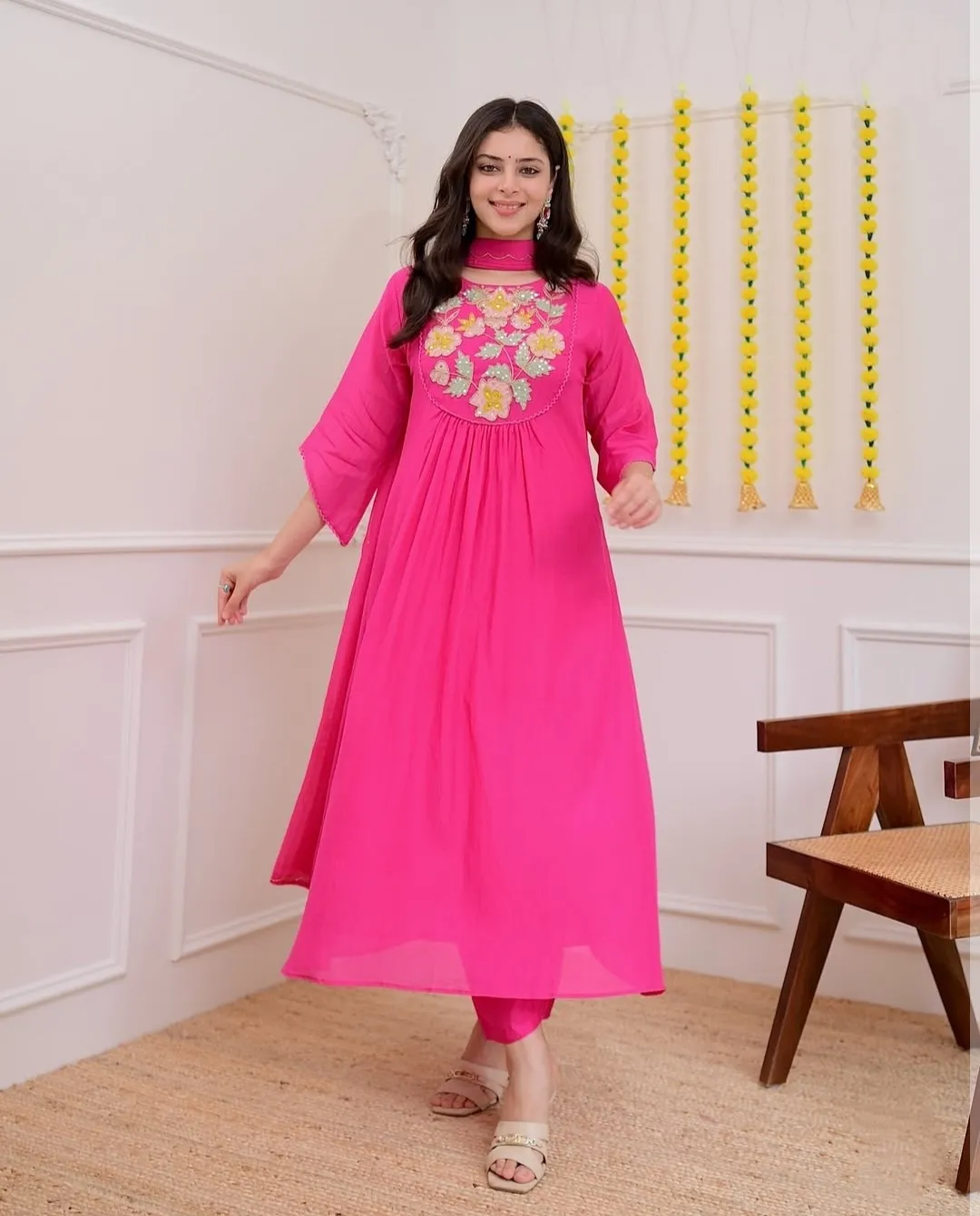 Satya 01 Chanderi Silk Embroidery Work Fancy Readymade Suit