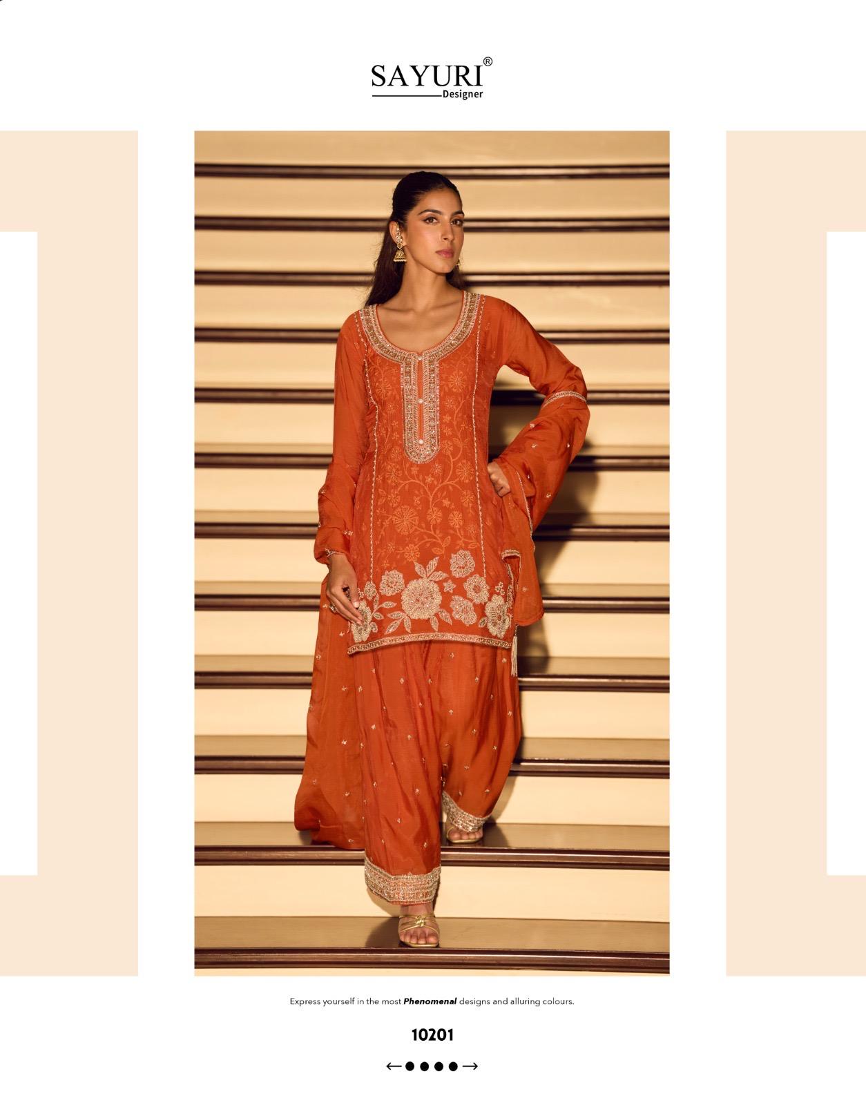 Sayuri Kanchan Chinon Silk Embroidered Salwar Suit - Image 7