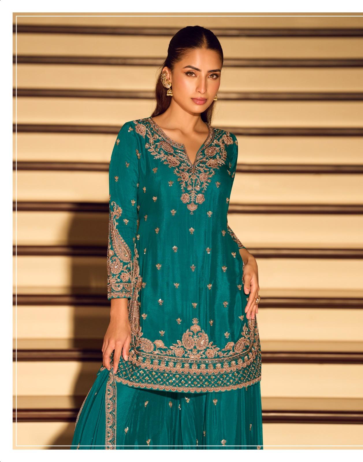 Sayuri Kanchan Chinon Silk Embroidered Salwar Suit - Image 6