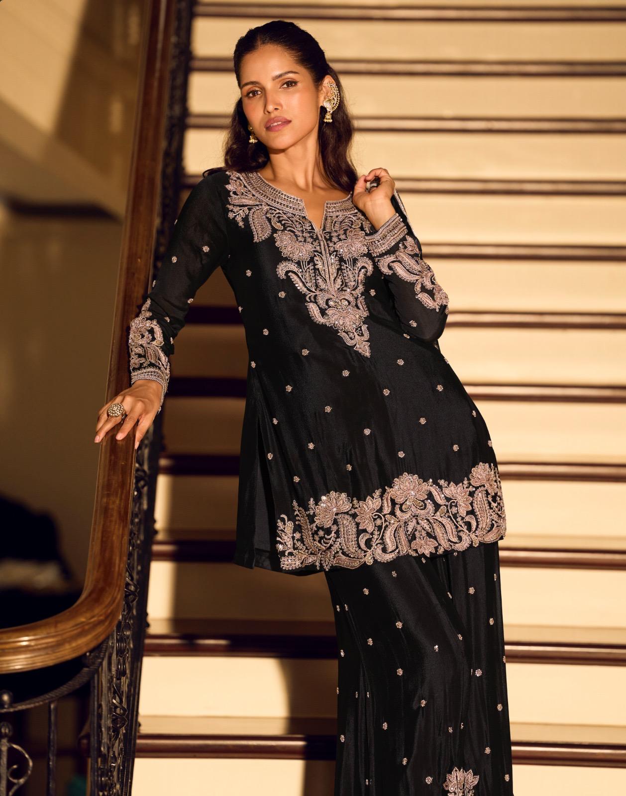 Sayuri Kanchan Chinon Silk Embroidered Salwar Suit - Image 2