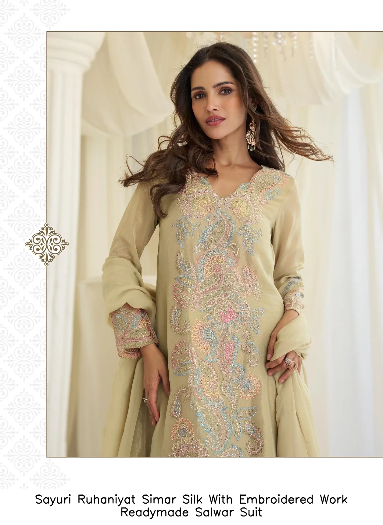 Sayuri Ruhaniyat Simar Silk With Embroidered Work Readymade Salwar Suit