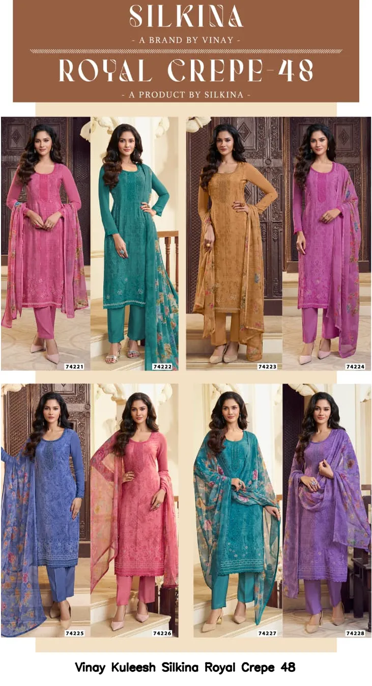 Vinay Kuleesh Silkina Royal Crepe 48