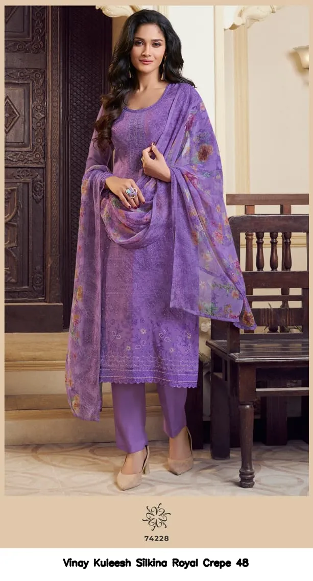 Vinay Kuleesh Silkina Royal Crepe 48