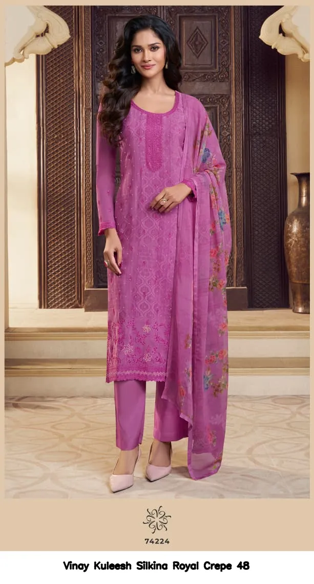 Vinay Kuleesh Silkina Royal Crepe 48
