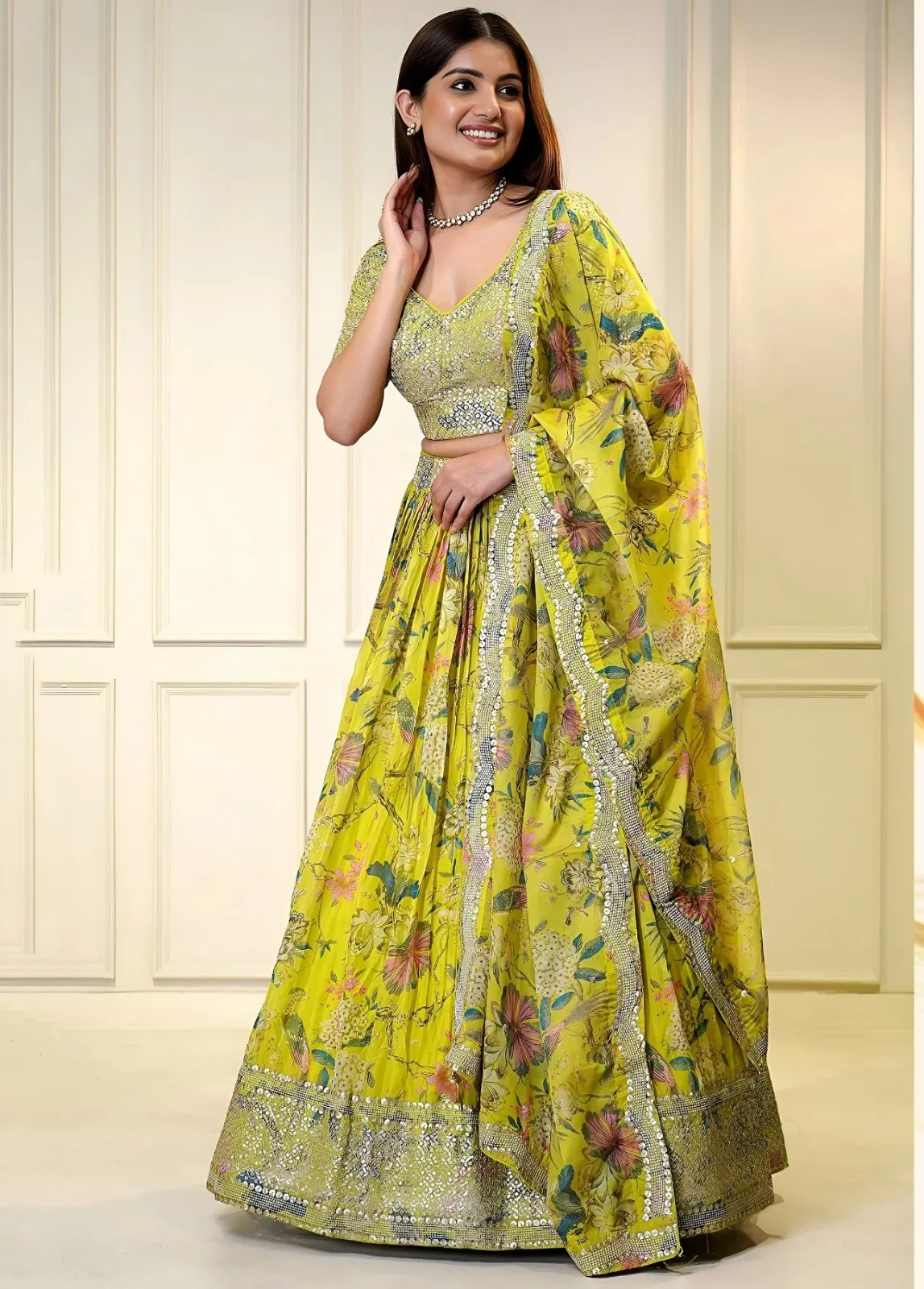 Zeel Vol 31 Organza Sequins Embroidery Work Lehenga Choli Set