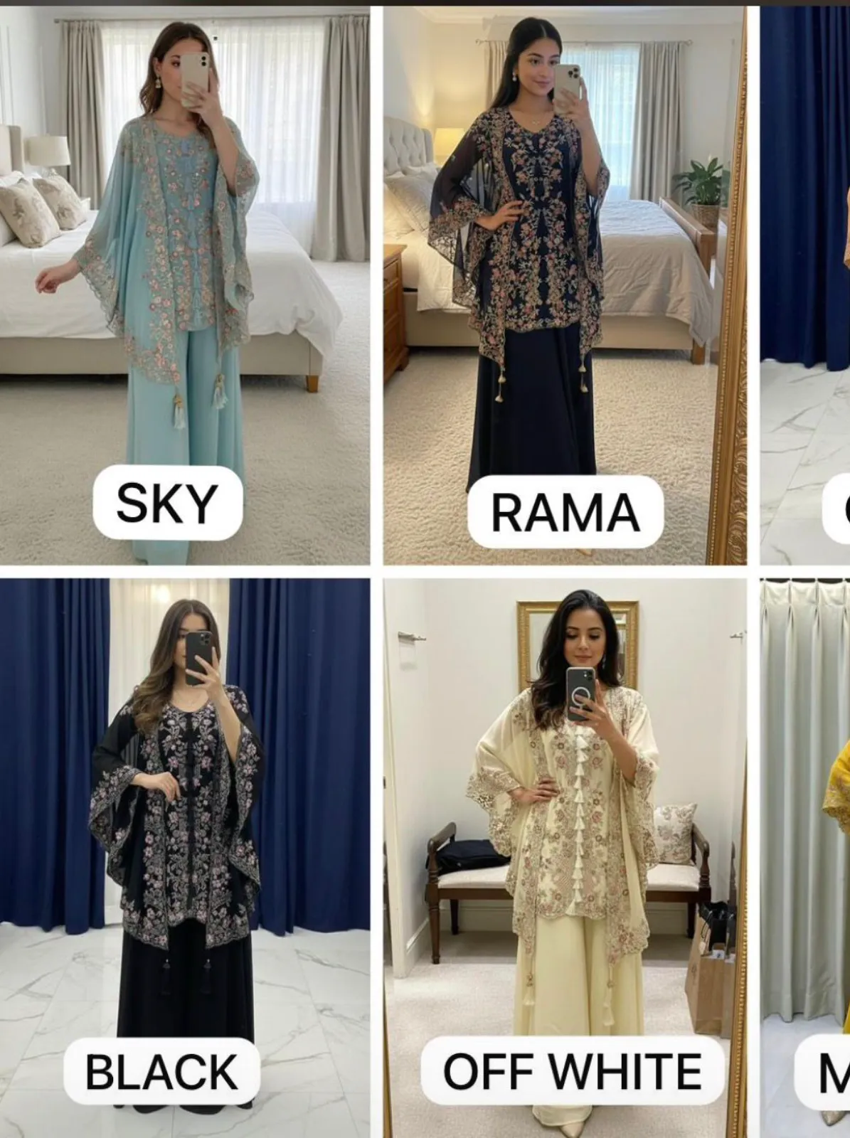 BE-406 Designer Kurta Plazzo Pair with Shrug Sequence Embroidery Work - Image 10