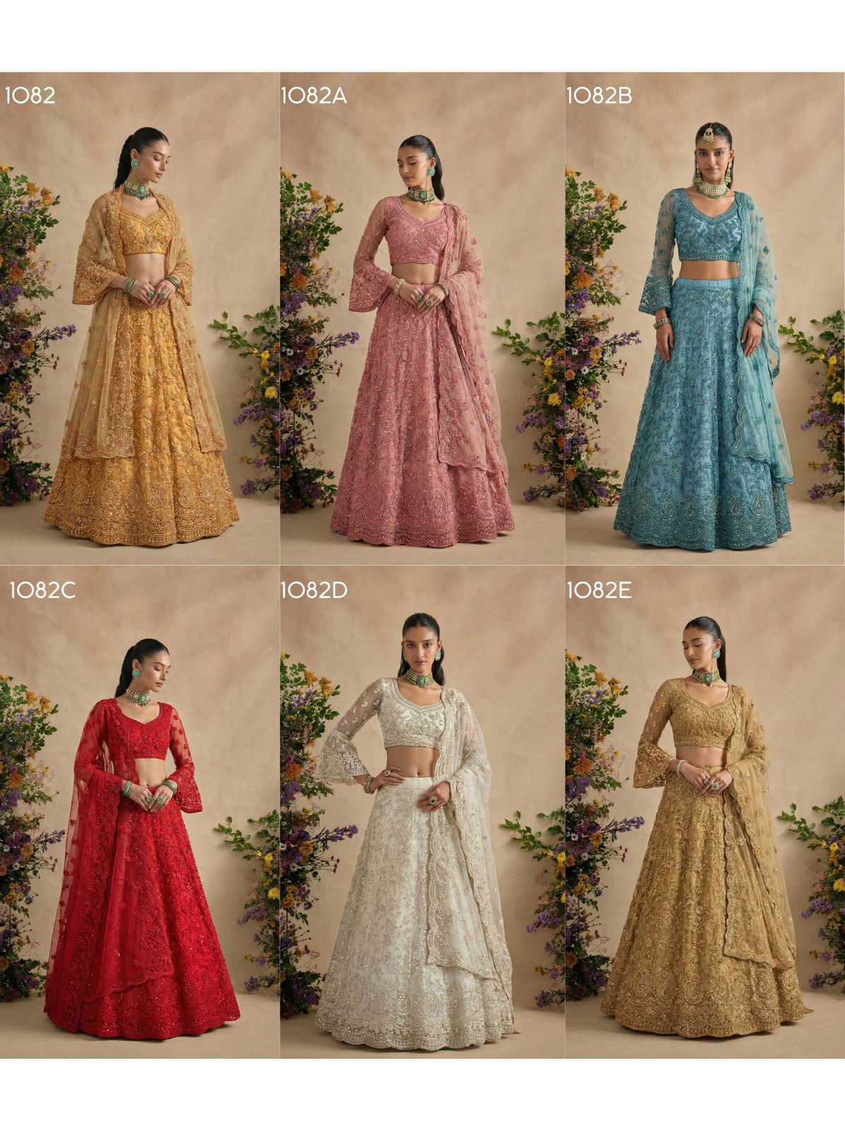 Alizeh 1082 Colours Butterfly Net Designer Bridal Lehenga Choli Collection - Image 2