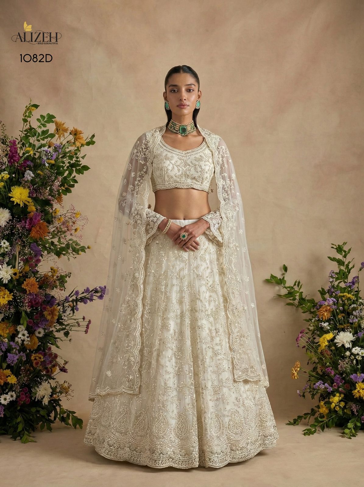 Alizeh 1082 Colours Butterfly Net Designer Bridal Lehenga Choli Collection