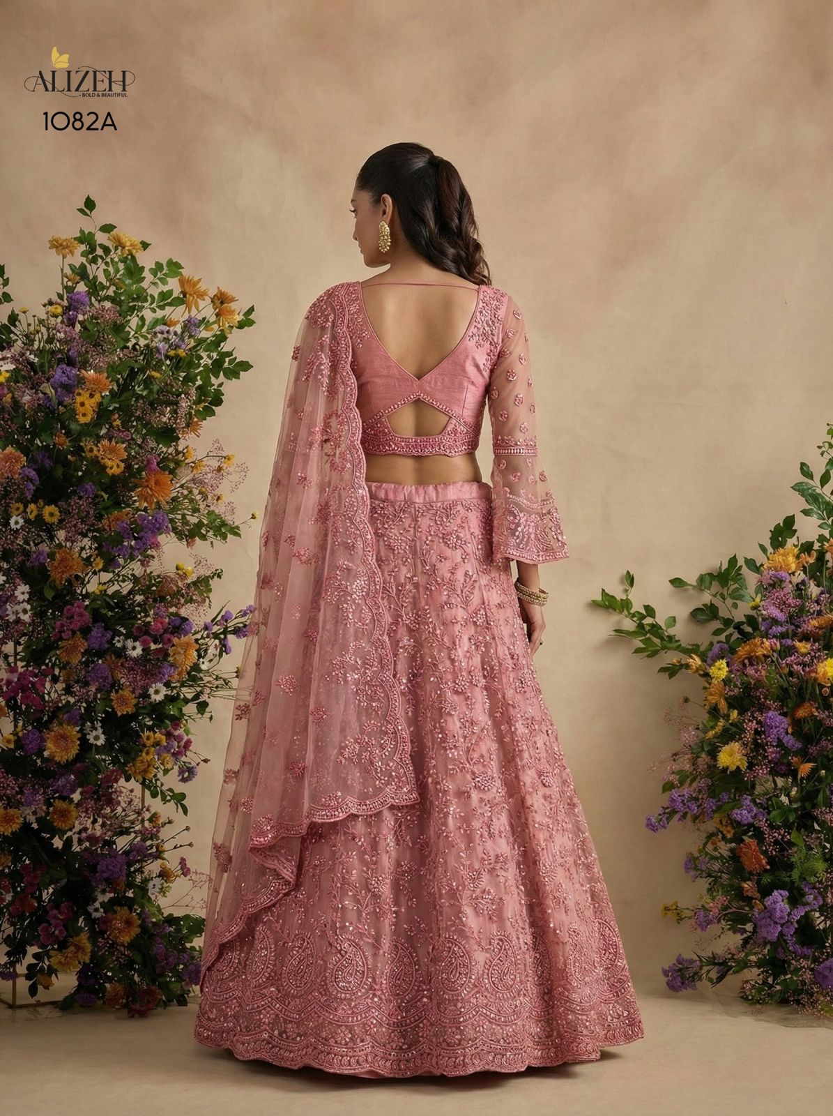 Alizeh 1082 Colours Butterfly Net Designer Bridal Lehenga Choli Collection - Image 14