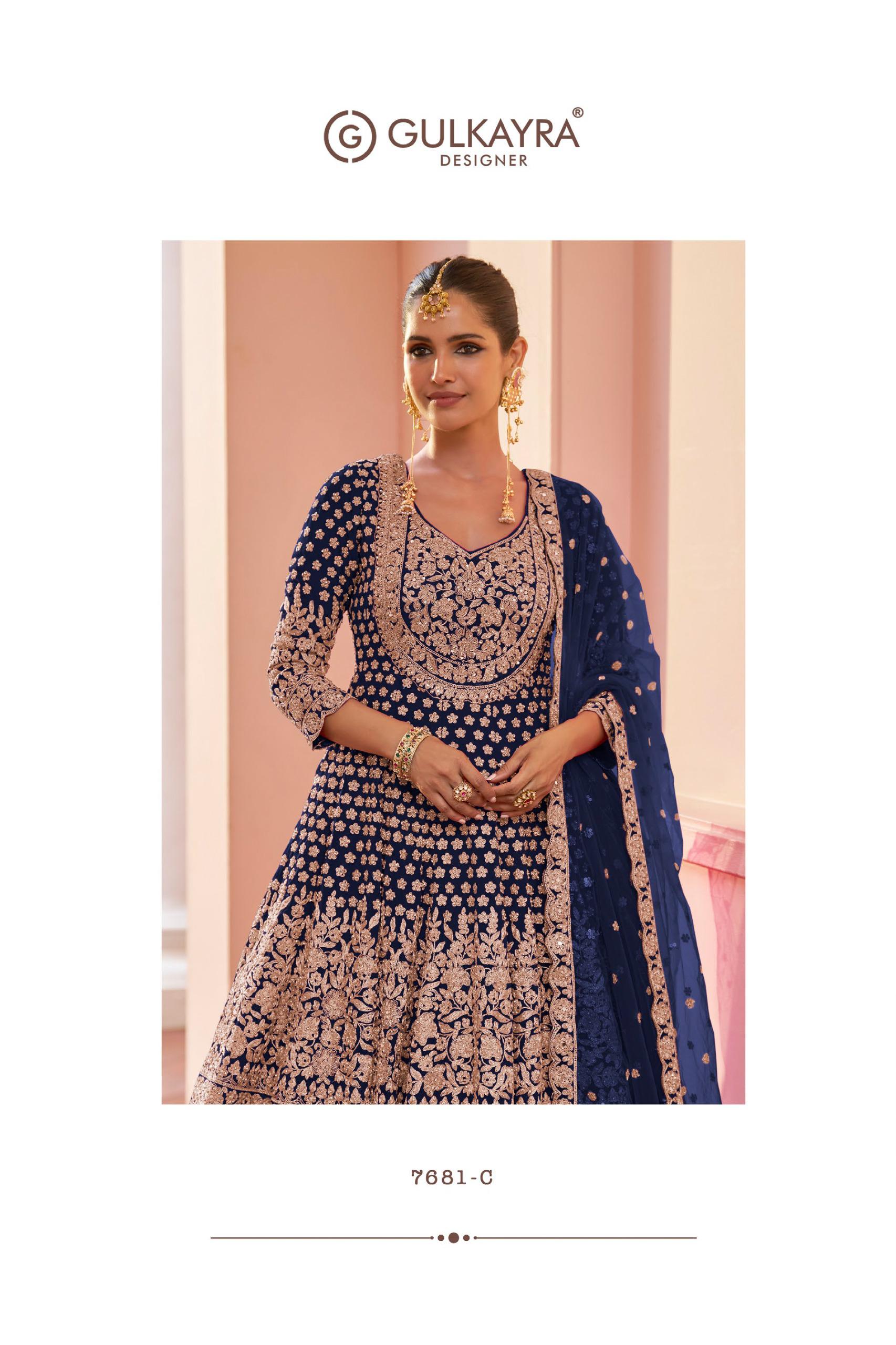 Gulkayra Alika Georgette Embroidery Work Designer Indo-Western Collection - Image 8