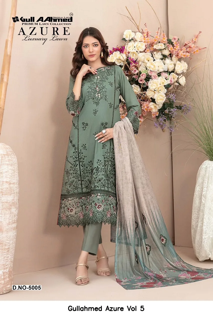 Gullahmed Azure Vol 5 — Wholesale Dress Material, Gull A Ahmed wholesale from Surat - Gallery Image 4