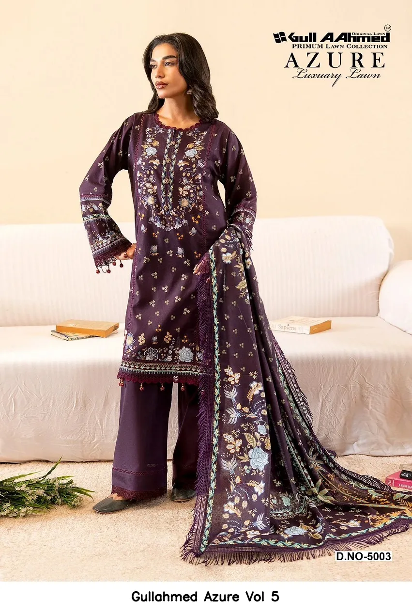 Gullahmed Azure Vol 5 — Wholesale Dress Material, Gull A Ahmed wholesale from Surat - Gallery Image 5