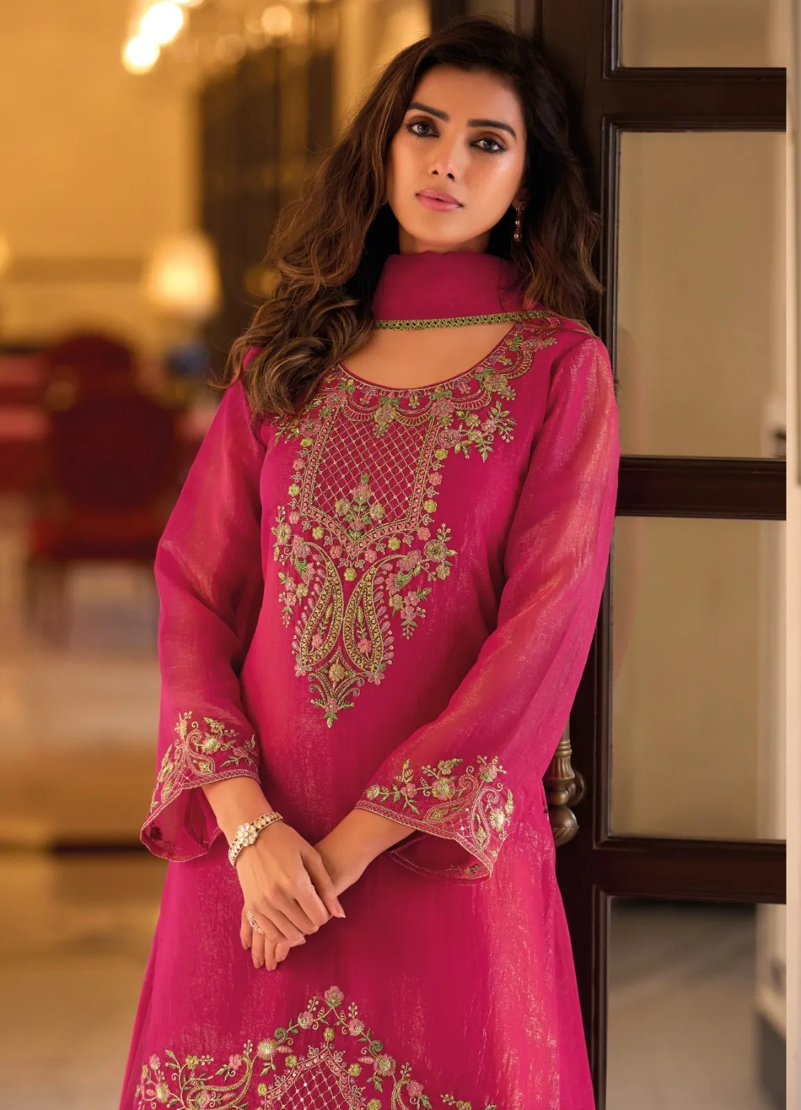 Lily And Lali Ruvikaa Silk With Embroidery Work Readymade Collection