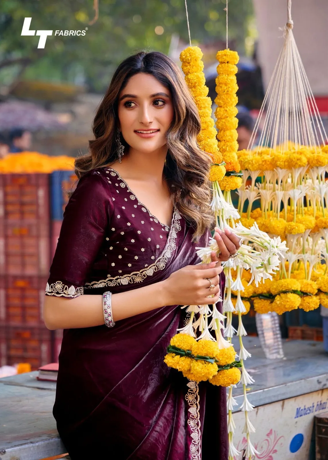 Lt Aurika Vol 5 Malai Silk With Embroidery Work Saree  Catalog