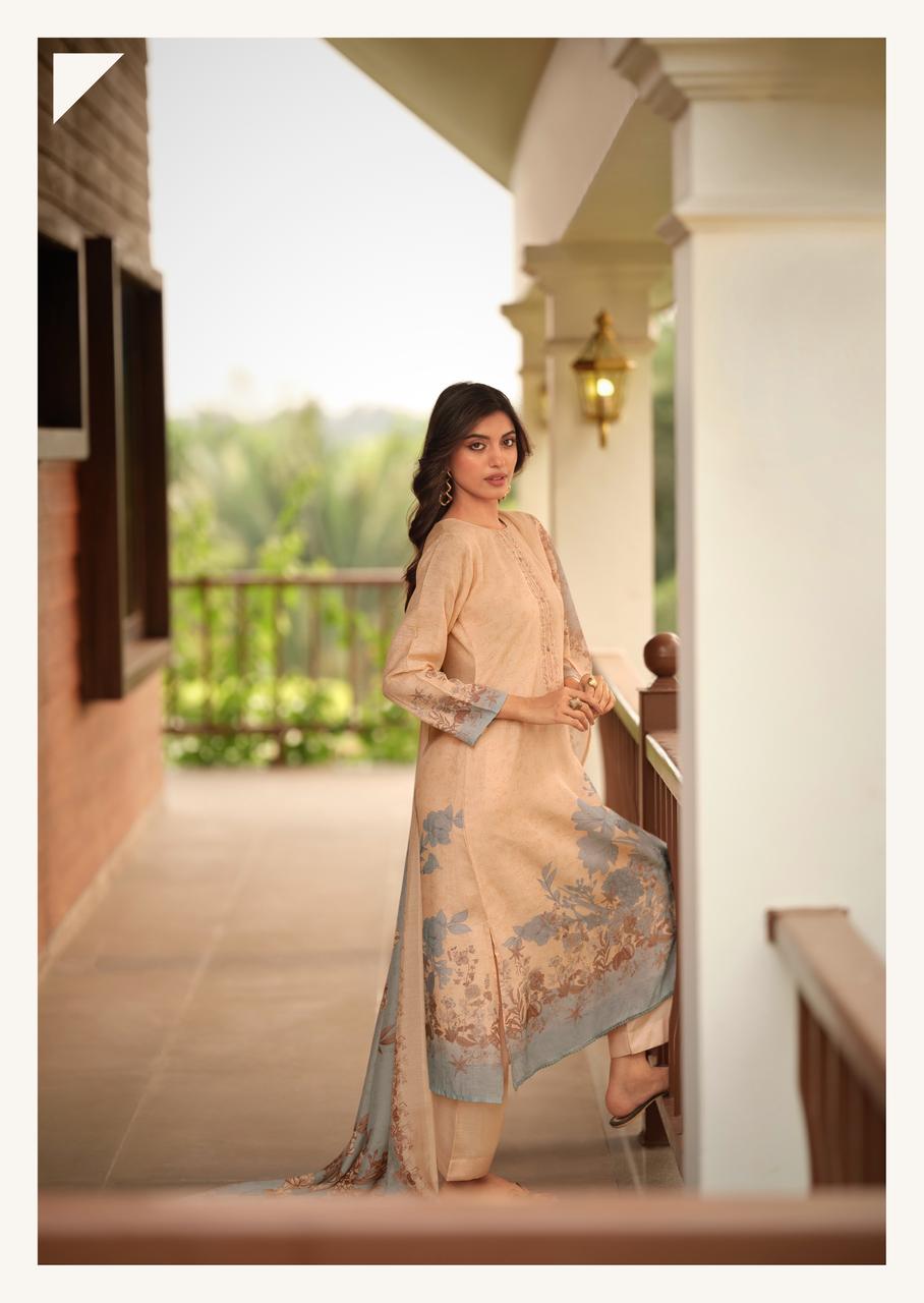 Sanna Safira Linen Digital Print With Work Salwar Kameez Catalog - Image 5