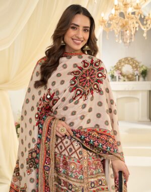 Sayuri Fatima Crepe Silk Printed & Handwork Salwar Suit Collection