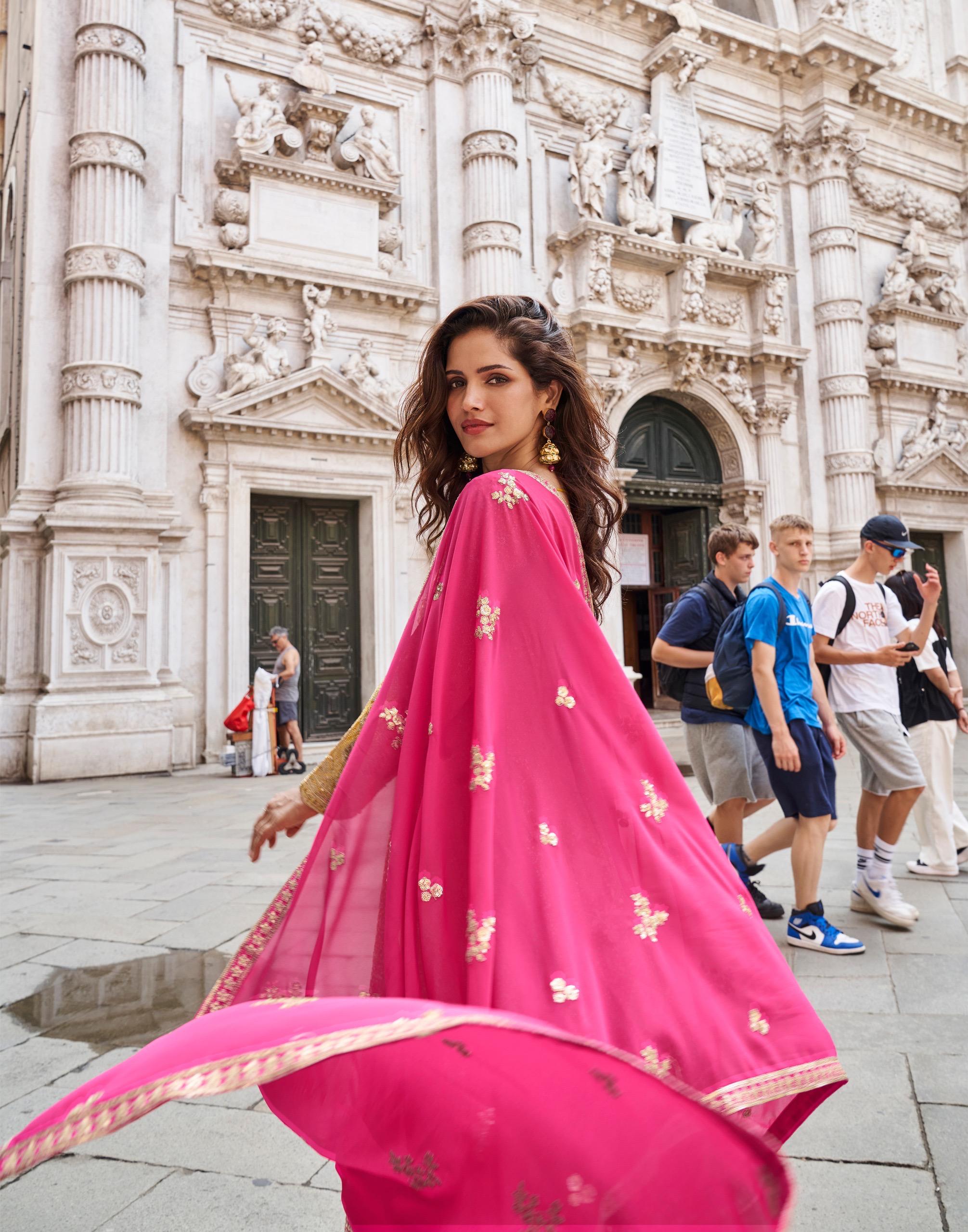 Sayuri Sugandh Viscose Jacquard Silk Embroidered Sharara Suit Collection — Wholesale Readymade Suit, MPA wholesale from Surat - Gallery Image 5