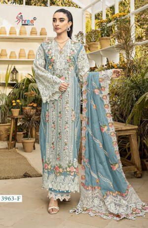 Shree Ombre Premium 3963 E To H Cotton Embroidery Pakistani Salwar Suits
