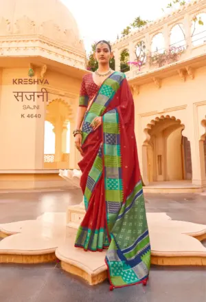 Kreshva Sajni Silk With Printed Traditional Wear Saree Catalog