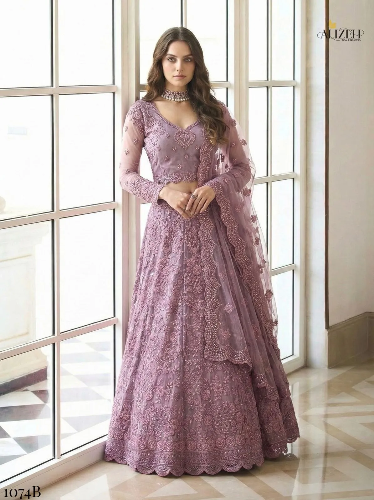 Alizeh 1074 Colours Butterfly Net Designer Bridal Lehenga Choli Collection