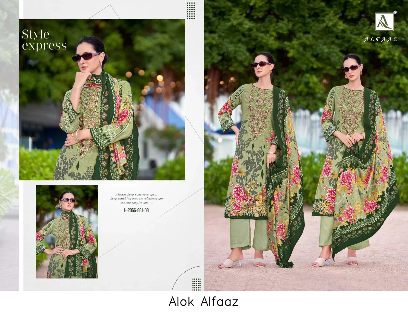 Alok Alfaaz — Wholesale Dress Material, Alok Suit wholesale from Surat — view 2