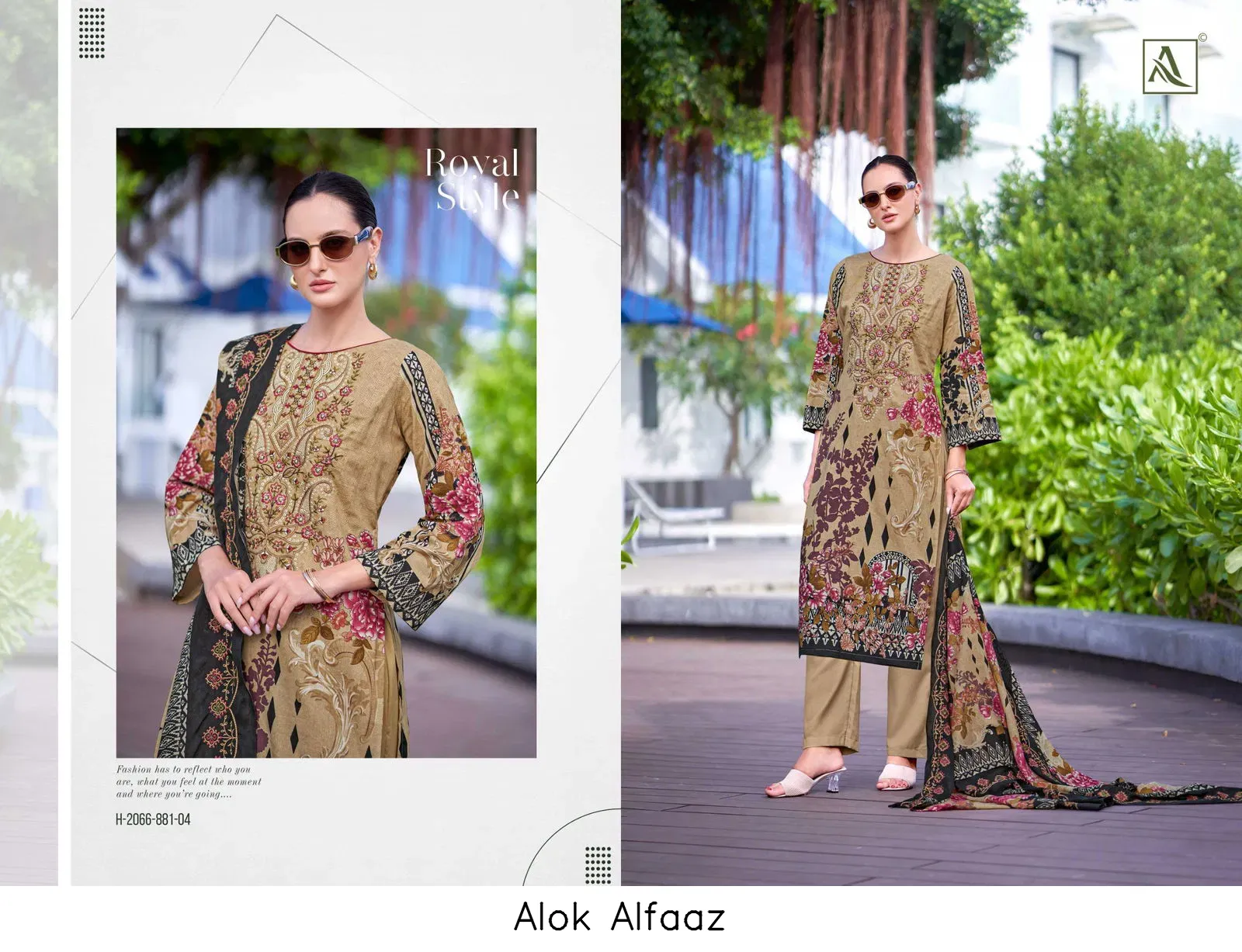 Alok Alfaaz — Wholesale Dress Material, Alok Suit wholesale from Surat — view 3