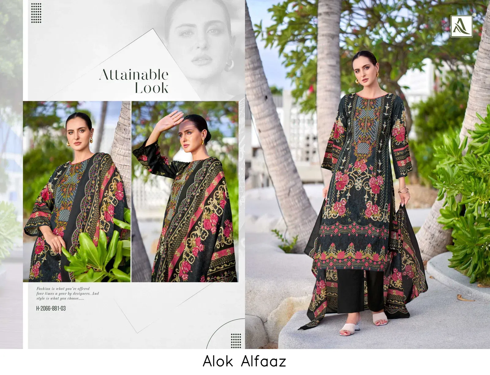 Alok Alfaaz — Wholesale Dress Material, Alok Suit wholesale from Surat — view 4