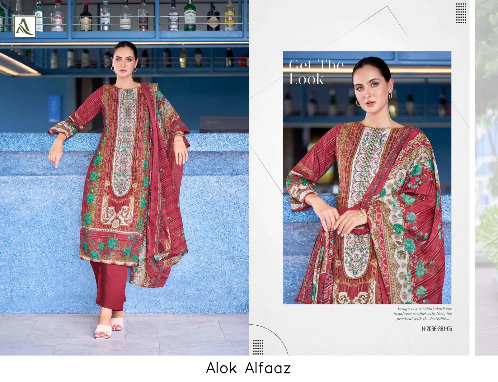 Alok Alfaaz — Wholesale Dress Material, Alok Suit wholesale from Surat — view 5
