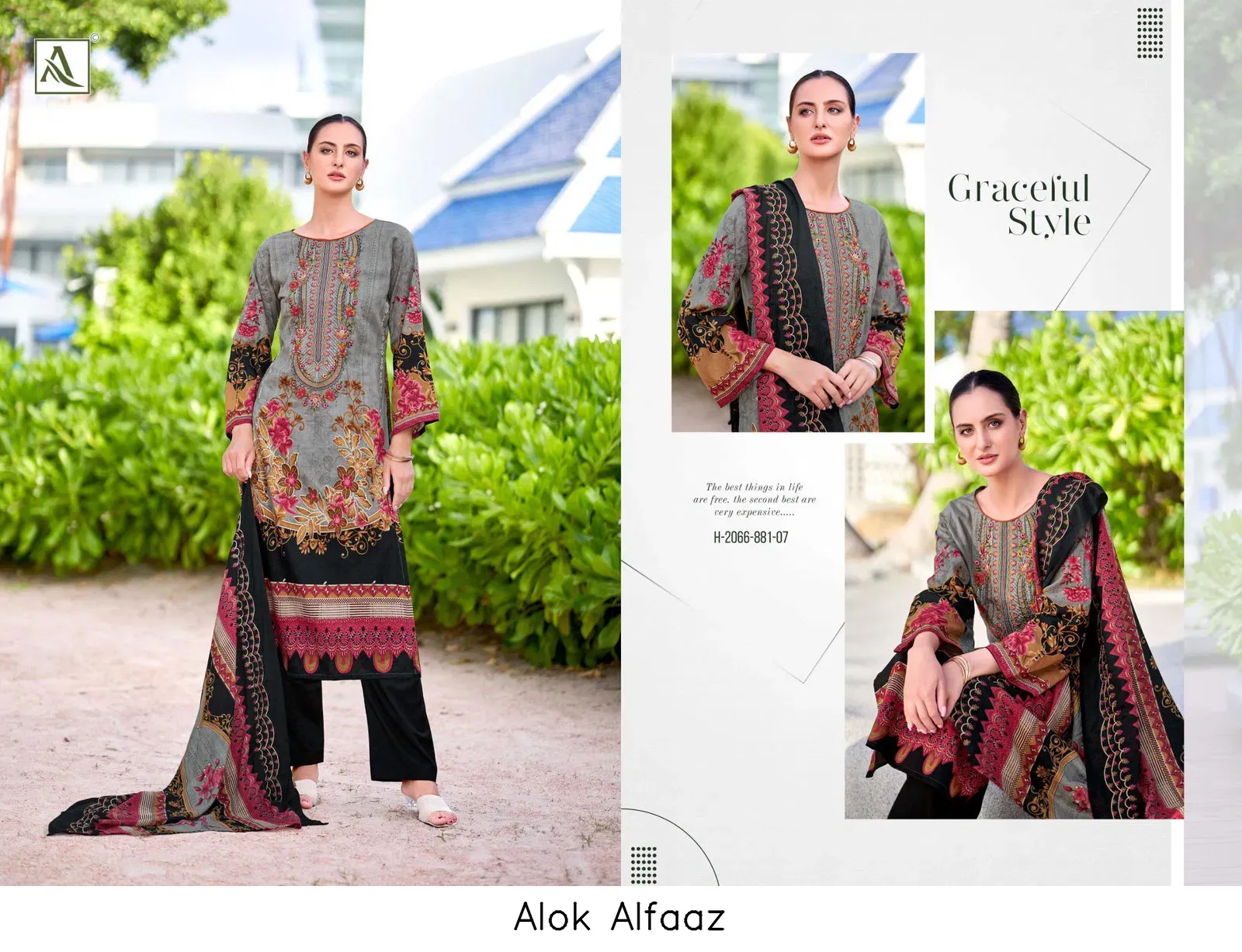 Alok Alfaaz — Wholesale Dress Material, Alok Suit wholesale from Surat — view 7