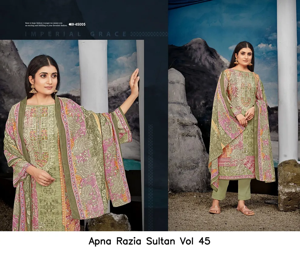 Apna Razia Sultan Vol 45 — Wholesale Dress Material, Apna wholesale from Surat — view 5