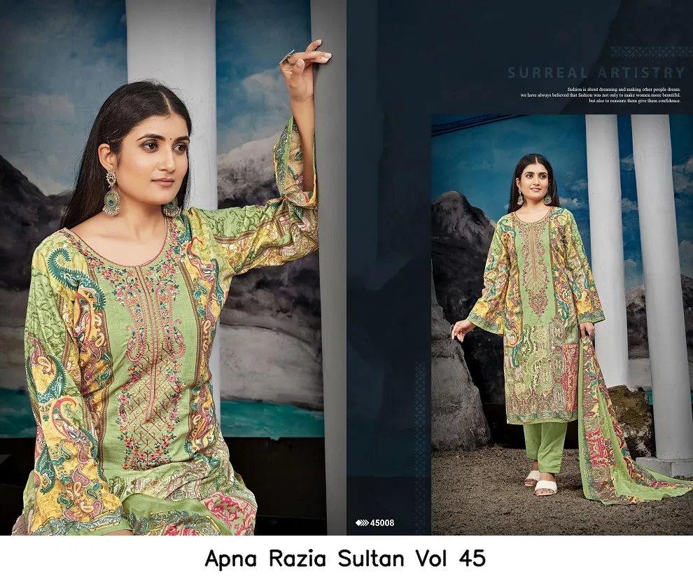 Apna Razia Sultan Vol 45 — Wholesale Dress Material, Apna wholesale from Surat — view 6
