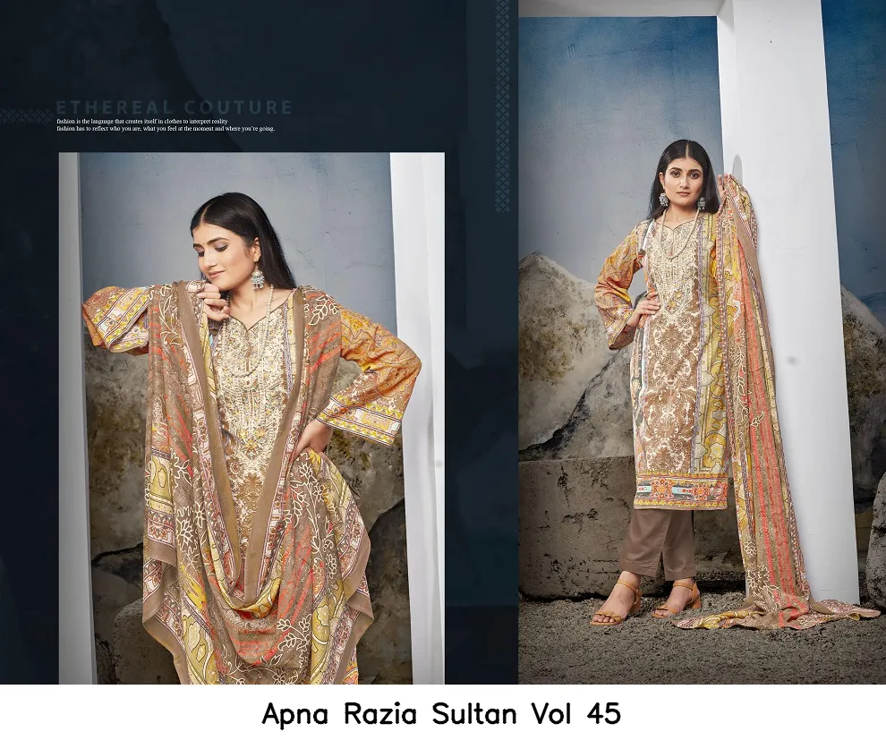 Apna Razia Sultan Vol 45 — Wholesale Dress Material, Apna wholesale from Surat — view 7
